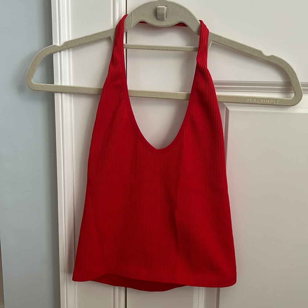Red urban outfitters ripped very comfortable stretchy top